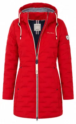Produktbild von Dry Fashion Damen Steppmantel Blavand gefüttert in Rot, Größe 38