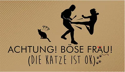 Produktbild von Fußmatte, Matte Lustiger Fußabstreifer, waschbarer Fußabtreter für Innen und Außen, vor der Tür, Haus, Auto, Motiv Holz Katze [140]