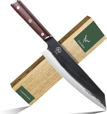 Image de Couteau de cuisine de 33 cm, en acier inoxydable au carbone, idéal pour la viande et les légumes, pour une utilisation en cuisine