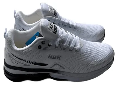 Produktbild von Herren Sneaker NBK Turnschuhe Laufschuhe mit Dämpfung - Weiß, Gr. 41
