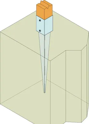 Immagine prodotto di Supporto per palo SST PPJET90/90/750G