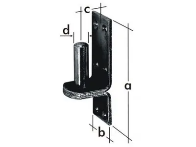 Zdjęcie produktu dla Uchwyt sworznia C 13/11 DMX d 13 mm/11 mm - opakowanie 1 szt