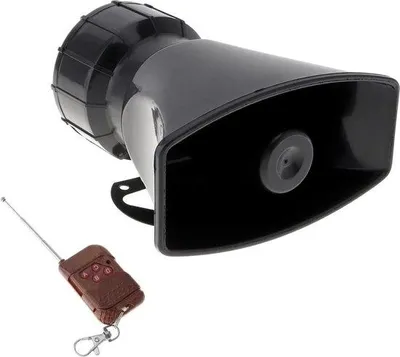 Obrázek produktu pro Policejní siréna s dálkovým ovládáním – 12 V – 100 W – vodotěsná