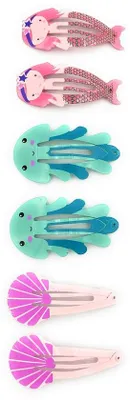 Produktbild von Haarclips für Mädchen und Frauen, 6-teilig, Strandhaarclips, 6 Farben
