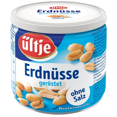Verpackungsbild Ültje Erdnüsse geröstet und ungesalzen knackige Erdnusskerne 180g