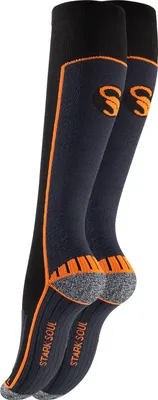 Produktbild von Stark Soul® Damen Sport-Kompressionsstrümpfe 35-38 Schwarz-Neon Orange