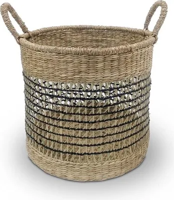 Produktbild von Korb Mit Griffen 35X35X32Cm Seegras