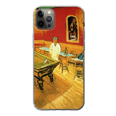 Produktbild von MuchoWow® Handyhülle Schutzhülle Hülle für iPhone 12 Pro Max Das Nachtcafé - Vincent van Gogh Silikon Softcase Handy Hülle - Hartschale