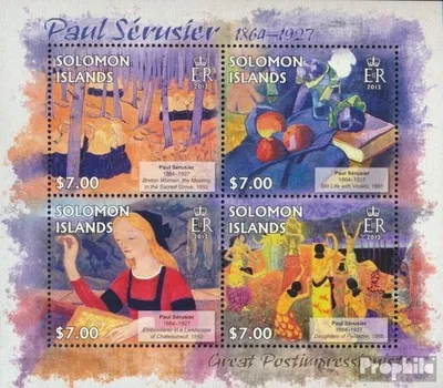 Produktbild von Briefmarken Salomoninseln 2013 Mi 1776-1779 Kleinbogen (kompl. Ausg.) postfrisch Paul Serusier
