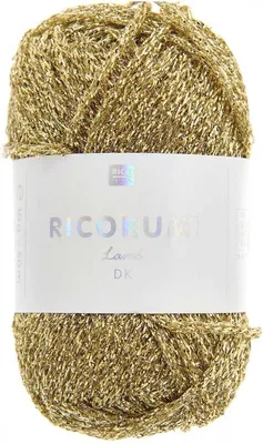 Produktbild von Rico Design 383280.002, DK, Gold, Nylon/Polyester, 50 m, Polyester 62%, Polyamid 38%, 10 g
