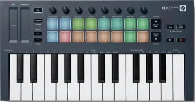 Obrázek produktu pro Novation Music FLKEY Mini - MIDI keyboard dedicated to FL Studio software 25 keys.