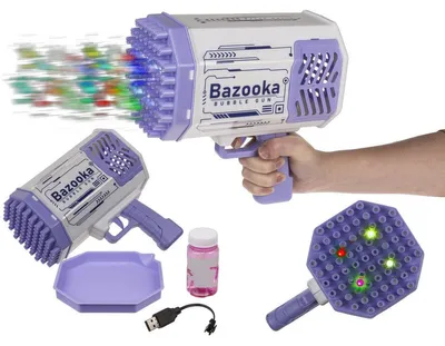 Zdjęcie produktu dla Pistolet do baniek Bazooka Maszyna do baniek LED
