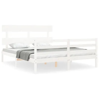 Zdjęcie produktu dla VidaXL 3195102, Biały, 165,5 cm, 2,06 m, 81 cm, 1600 x 2000 mm, 21 cm