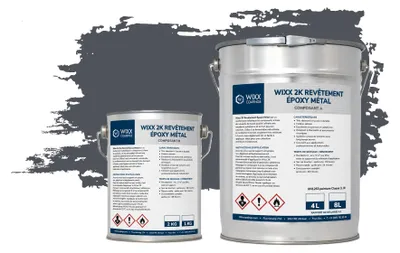 Image de Wixx 2K Revêtement Époxy Métal - RAL 7015 | Gris ardoise - 10L