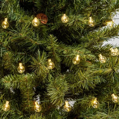 Produktbild von LED Kugel-Lichterkette 5,4m grüner Metalldraht Warmweiß koppelbar