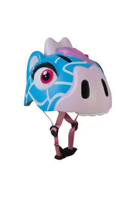 Produktbild von Crazy Safety Kinderhelm Giraffe blau 49-55cm Kopfumfang Led-Licht