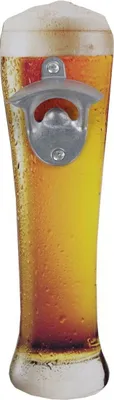 Flaschenöffner Bierglas 27,5x8cm Wandflaschenöffner Kronkorken Bottle Opener