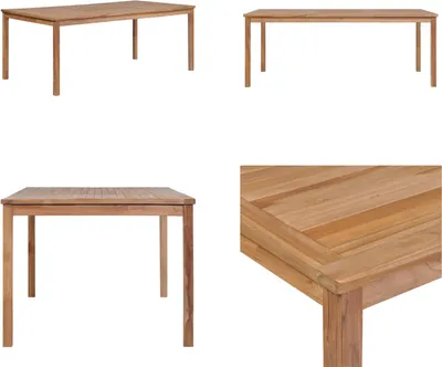 Produktbild von vidaXL Zahradní stůl 200x100x77 cm z teakového masivu - Jídelní stůl - Jídelní stoly - Jídelní stůl ze dřeva - Jídelní stoly ze dřeva