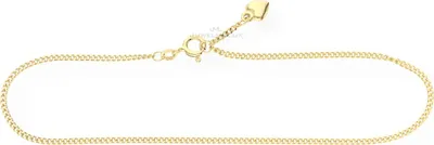 Produktbild von JuwelmaLux Fußkette Panzer 925 Silber goldplattiert JL18-04-0228 25 cm