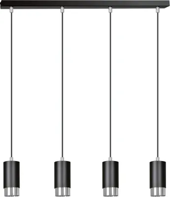 Obrázek produktu pro Lustr Emibig 4xGU10 30W FUMIKO 4 BL/CHROME 816/4
