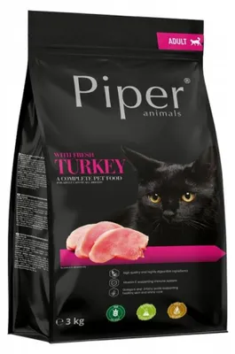 Zdjęcie produktu dla DOLINA NOTECI Piper z indykiem sucha karma dla kota 3 kg