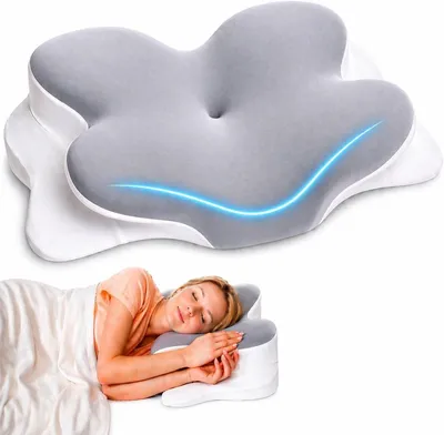 Obrázok produktu pre Vankúš z pamäťovej peny, ergonomický, pre spánok na chrbte, pre pokojný spánok