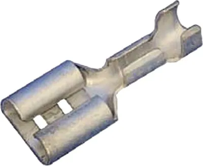 Produktbild von 10 Stück Kalitec Flachsteckhülse 0,5-1mm², 2,8 mm x 0,8 mm I Messing galvanisch verzinnt I Kabelverbinder unisoliert | Crimpstecker für Kfz & Industrie