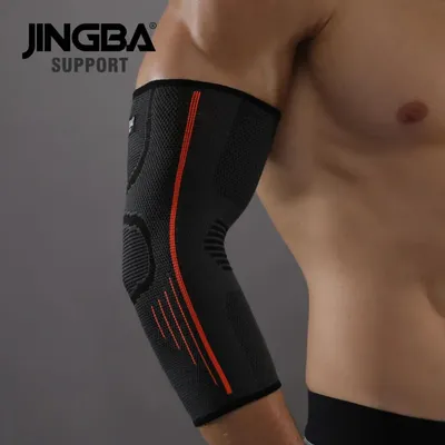 Produktbild von Ellenbogenbandage Kompression, atmungsaktive Sportbandage für Training und Alltag, mit oder ohne Extra-Kompressionsband