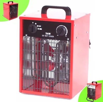 Produktbild von Bauheizer 33-13 Heizlüfter Heizung 55198 Elektroheizung 3kW Elektro Heizgerät