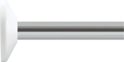 Produktbild von Spirella 7610583284976, Gerade Duschvorhangstange, Aluminium, Weiß, Aluminium