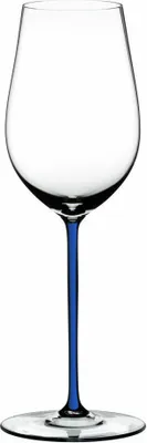 Produktbild von RIEDEL 4900/15D FATTO A MANO Riesling / Zinfandel Weinglas - Stiel DUNKELBLAU