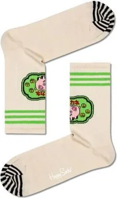 Produktbild von HAPPY SOCKS Piggy Bank 3/4 Crew - beige - 36/40