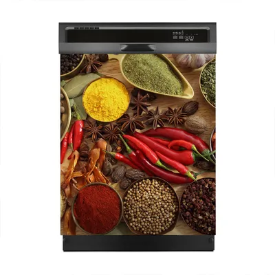 Produktbild von Magnete Dekorative 60x70 cm Küche Magnetmatte Spülmaschine - Gewürze Gemüse