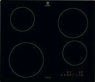 Zdjęcie produktu dla Electrolux LIB60424CK, Czarny, Wbudowany, 60 cm, Płyta indukcyjna strefowa, Szkło, 4 stref(y)