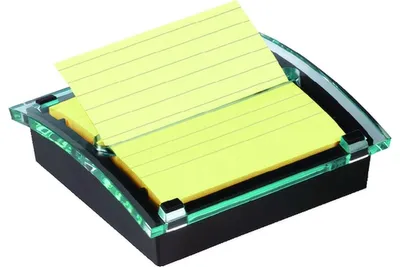 Image de Post-it Z-Notes Spender, schwarz/transparent, inkl. 1 Block