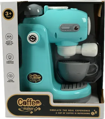 Produktbild von Kinder Kaffeemaschine Spielzeug mit Wasserfunktion Licht & Sound Realistisch Klein