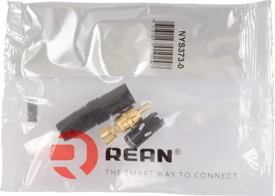 Produktbild von Rean by Neutrik NEUTRIK - CINCHSTECKER (RCA) - VERGOLDETE KONTAKTE - SCHWARZER MARKIERUNGSRING