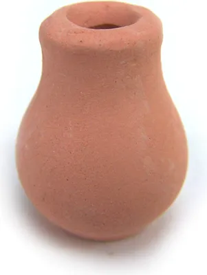 Produktbild von Miniatur Vase aus rotem Ton, 2,5 cm hoch, für Weihnachtskrippen o. Puppenhaus