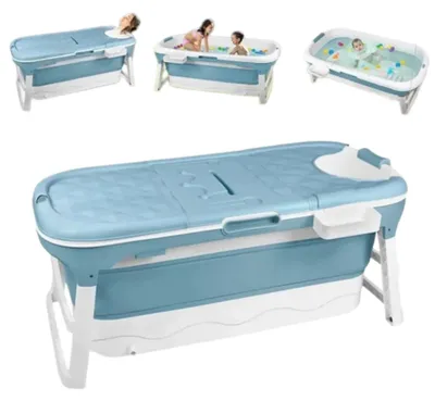 Produktbild von Tragbare Faltbadewanne für Erwachsene, Geeignet für Kleine Badezimmer