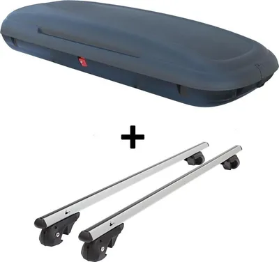 Obrázek produktu pro Střešní box VDPCA480 480Ltr carbonlook + hliníkový střešní nosič VDP004XL kompatibilní s VW Touran kombi 03-14