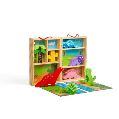 Zdjęcie produktu dla Bigjigs Toys Pudełko z zabawkami Dinozaury