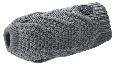 Produktbild von HUNTER Hundepullover MALMÖ, grau, Zopfstrick-Muster, wärmend, Größe 50