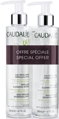 Obrázek produktu pro Čisticí micelární voda Caudalie Duo pro všechny typy pleti - 2 kusy po 200 ml