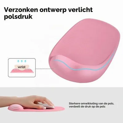 Obrázek produktu pro Musmát s Gel Polsupport, Podložka myši, Podložka myši, Růžová