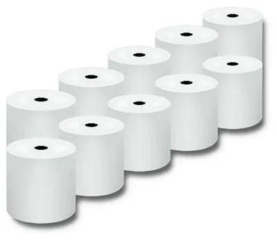 Image de Rouleau thermique Qoltec 51892 80 x 80 cm | 55 g/m² | 10 rouleaux | Sans BPA