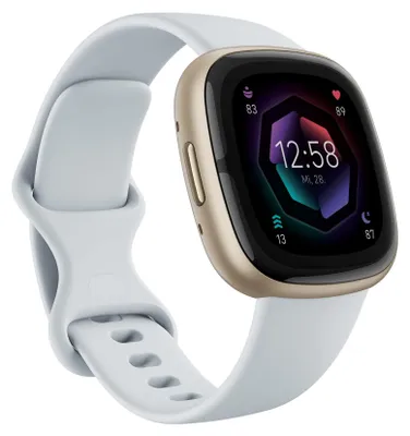 Immagine prodotto di Fitbit Smartwatch Sense 2 Blu nebbia Oro morbido (FB521GLBM)