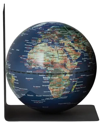 Immagine prodotto di Supporto per libri in metallo con sfera terrestre magnetica