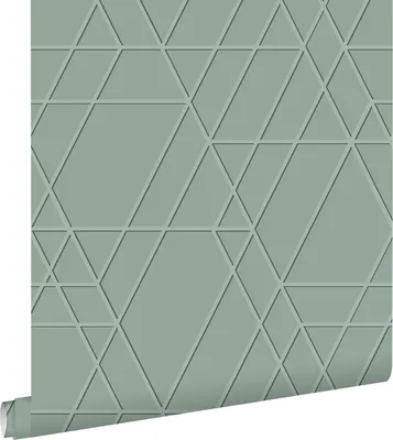 Immagine prodotto di ESTAhome carta da parati 3D grafico verde menta grigiastro 50 x 900 cm