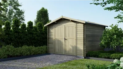 Produktbild von Gartenhaus, Gerätehaus 9m2 - 3x3m - 28mm - Imprägniert