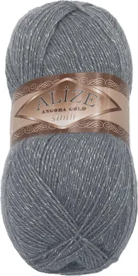 Immagine prodotto di ANGORA GOLD SIMLI - 100g / 500 m - Grigio